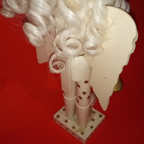 RARE CHRISTMAS VINTAGE 12" INCH ANGEL NUTCRACKER BY THE BOMBAY COMPANY - Picture 7 of 9